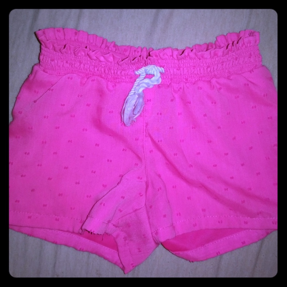 GIRLS HOT PINK SHORTS SIZE 6